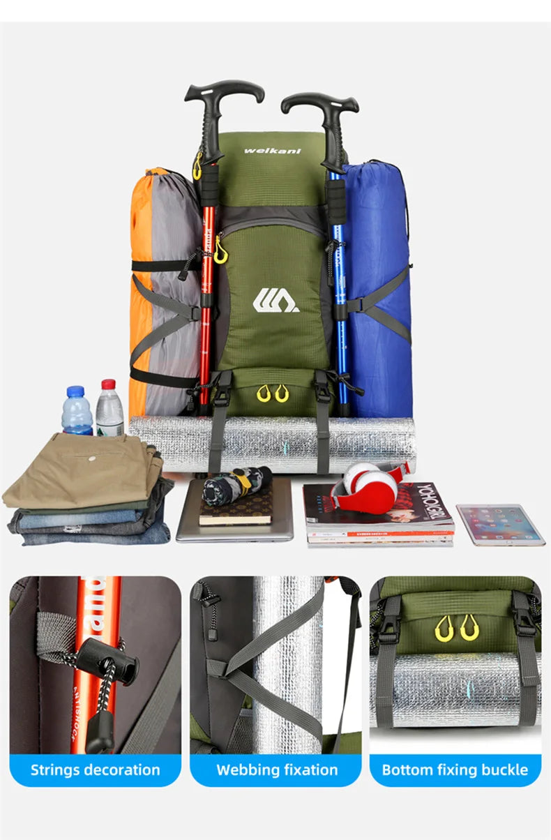 50L Travel Backpack Camping Men Large Hiking Bag Tourist Rucksack Waterproof Outdoor Sports Climbing Mountaineering Bag Luggage Daniel’s Outdoor Company