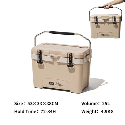 MOBI GARDEN Camping Ice Box 25L Portable Large Capacity Car Refrigerator Food Barbecue Cold Storage Outdoor Daniel’s Outdoor Company