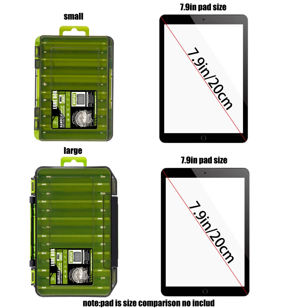 SAMOLLA Double-Sided Compact Tackle Box - Streamline Fishing with Durable, Versatile Organizer for Lures, Hooks, Baits Daniel’s Outdoor Company