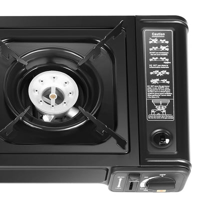 2500W Portable Camping Stove 2 Burners Camping Stove with Baking Tray&Portable Case use  Butane or LPG Home Application Outdoor Daniel’s Outdoor Company