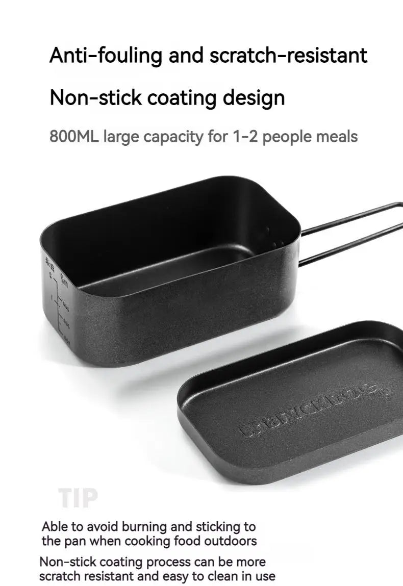 BLACKDOG Outdoor Lunch Box Aluminum 800ML Camping Cooker Ultralight Portable Multi-function Travel Picnic Tableware Cookware Daniel’s Outdoor Company
