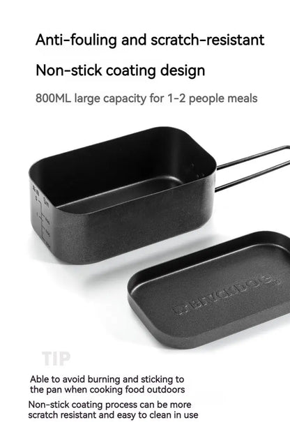 BLACKDOG Outdoor Lunch Box Aluminum 800ML Camping Cooker Ultralight Portable Multi-function Travel Picnic Tableware Cookware Daniel’s Outdoor Company