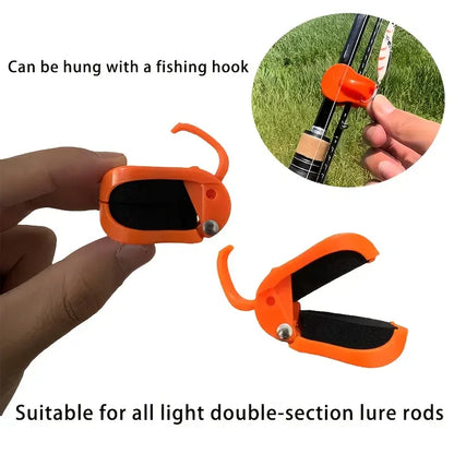 Quick Attach Fishing Rod Clip Tool Free One Hand Holder For 2 Piece Freshwater Rods Secure Locking Tackle Box Organizer 2Pcs Daniel’s Outdoor Company