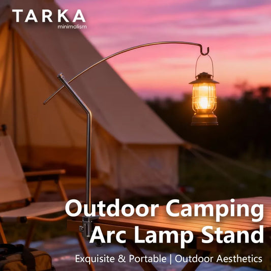 TARKA Camping Lantern Stand Light Holder Ultralight 360° Adjustment Tabletop Light Stand Universal Desktop Lighting Hanging Rack Daniel’s Outdoor Company