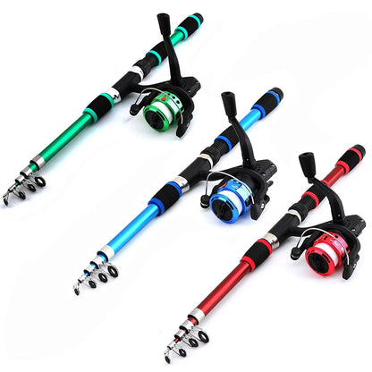 Fishing Pole Set Full Kits With Telescopic Fishing Rod And Spinning Reel Baits Hooks Travel Pole Set Daniel’s Outdoor Company