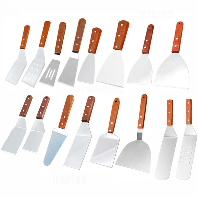 Stainless Steel Spatula and Grill Scraper Non Stick Durable Barbecue Cooking Tools Pizza Shovel Pancake Beef BBQ Utensils Daniel’s Outdoor Company