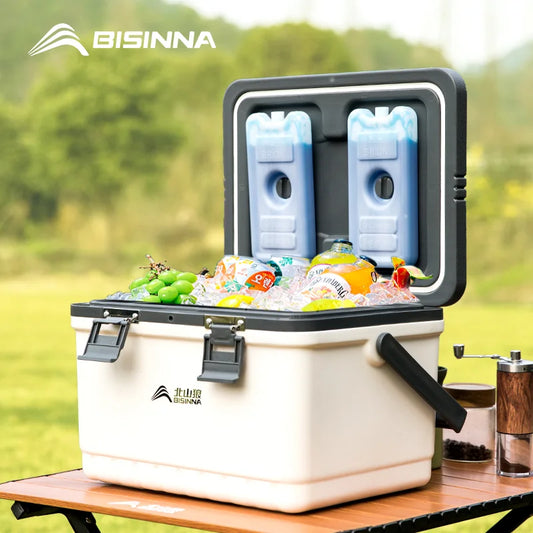 BISINNA Camping Ice Box Large Capacity Car Refrigerator Portable Cooler Box Outdoor Beach Fishing Picnic Barbecue Ice Bucket Daniel’s Outdoor Company