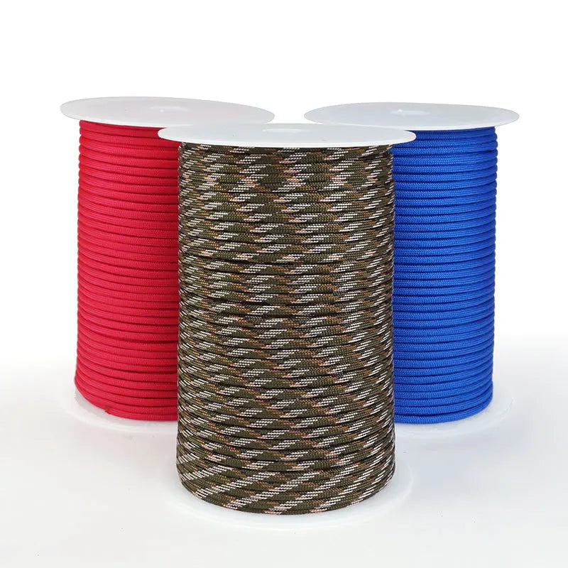 5M/15M/30M 7-Core 550 Paracord 4mm Parachute Cord Outdoor Camping survival Rope kit Umbrella Tent Lanyard Strap Clothesline Daniel’s Outdoor Company
