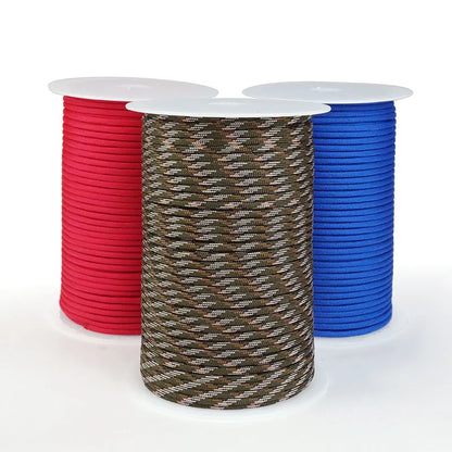 5M/15M/30M 7-Core 550 Paracord 4mm Parachute Cord Outdoor Camping survival Rope kit Umbrella Tent Lanyard Strap Clothesline Daniel’s Outdoor Company