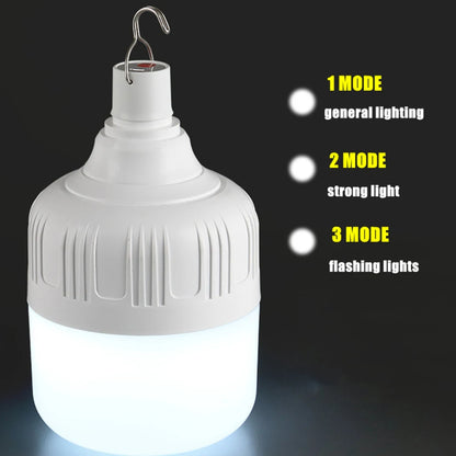 Portable Outdoor BBQ Camping Lights USB Rechargeable lamp LED Emergency Bulb Hook High Power Tents Lantern Night Lights Bulb Daniel’s Outdoor Company