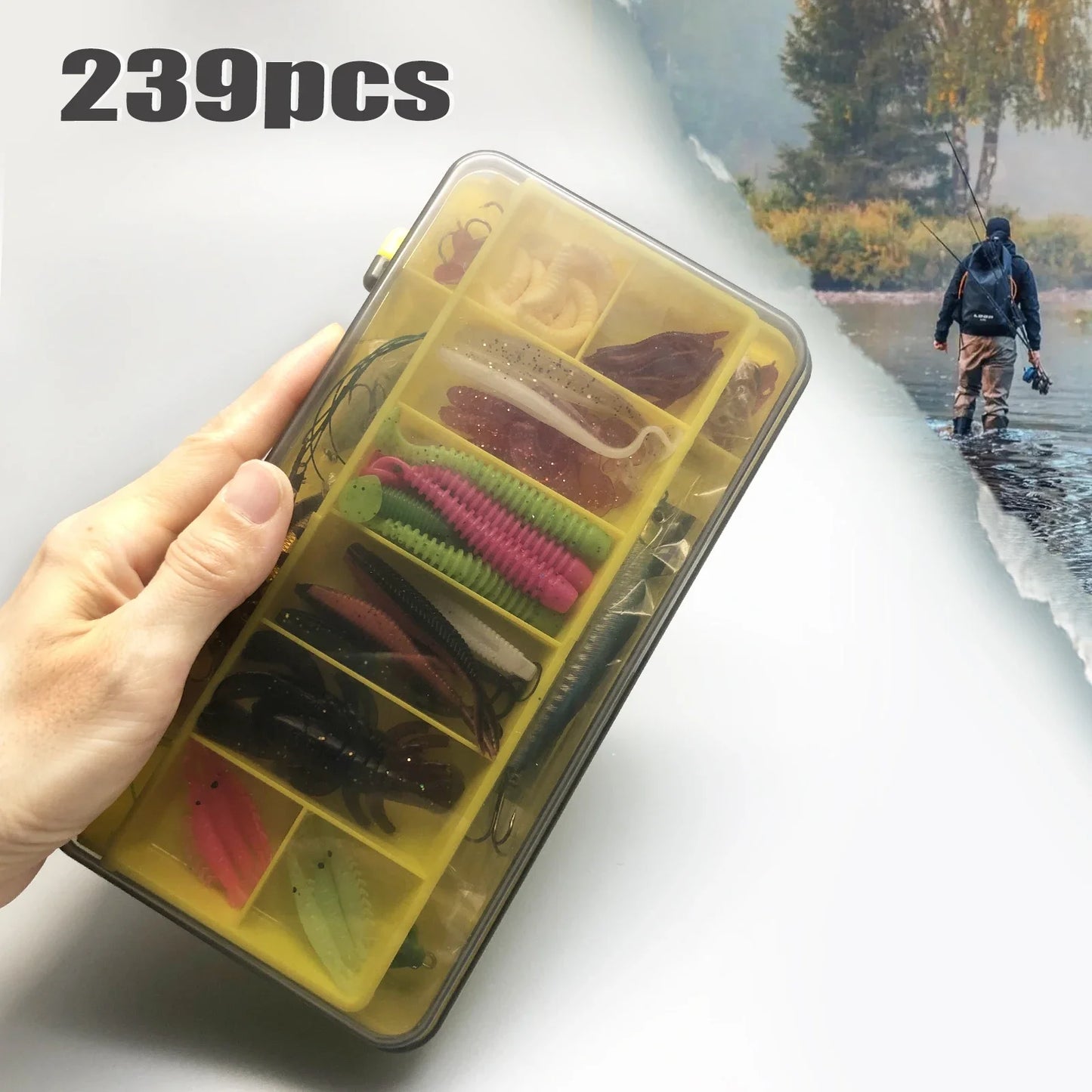 Fishing 83/133/193/239/409pcs Fishing Lure Kit For Trout/Pike/Bass Multi-Lure Fishing Set Layered Tackle Pro Gear Tackle Box Daniel’s Outdoor Company