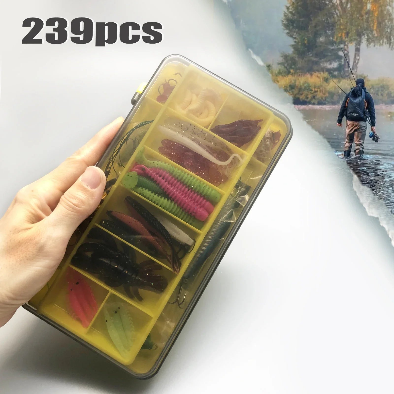 Fishing 83/133/193/239/409pcs Fishing Lure Kit For Trout/Pike/Bass Multi-Lure Fishing Set Layered Tackle Pro Gear Tackle Box Daniel’s Outdoor Company