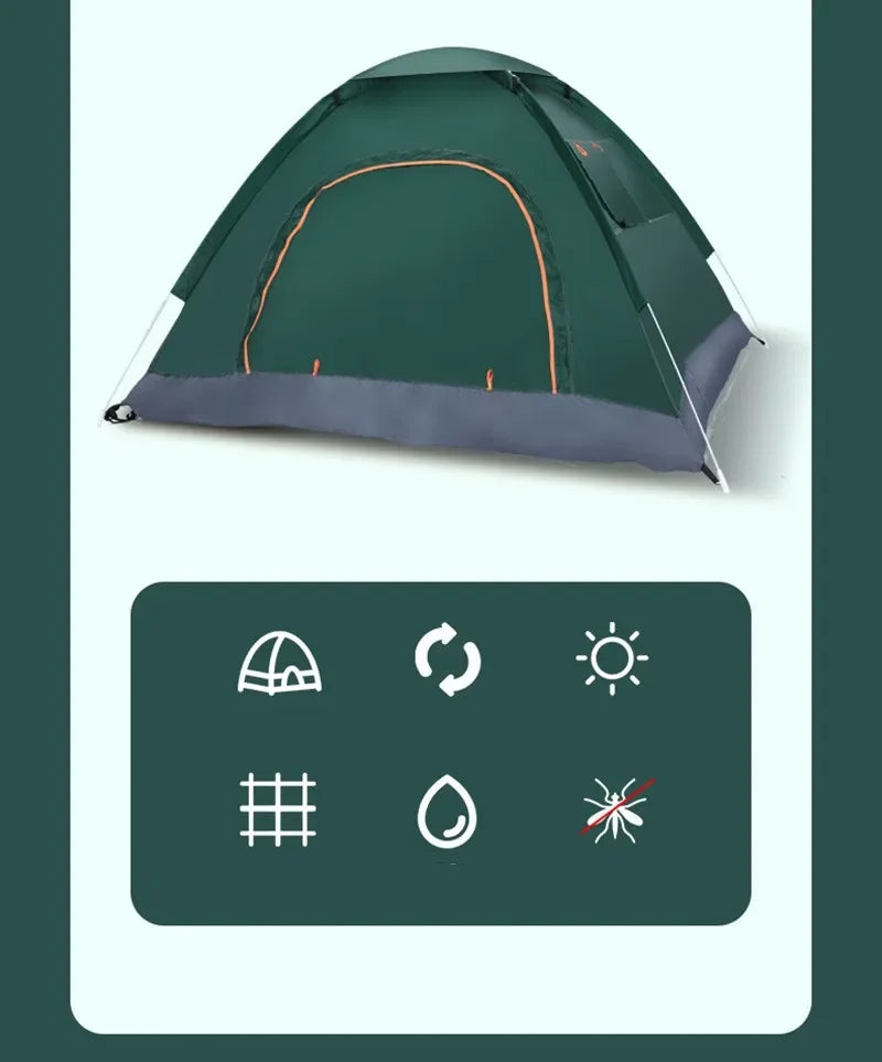2-3Person Outdoor Pop Up Tent Waterproof Automatic Camping UV Protection Tents Llightweight Instant Setup Tourist Sun Shelter Daniel’s Outdoor Company