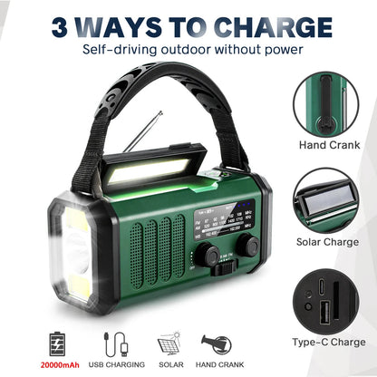 Emergency Radio Dual USB Rechargeable Daniel’s Outdoor Company