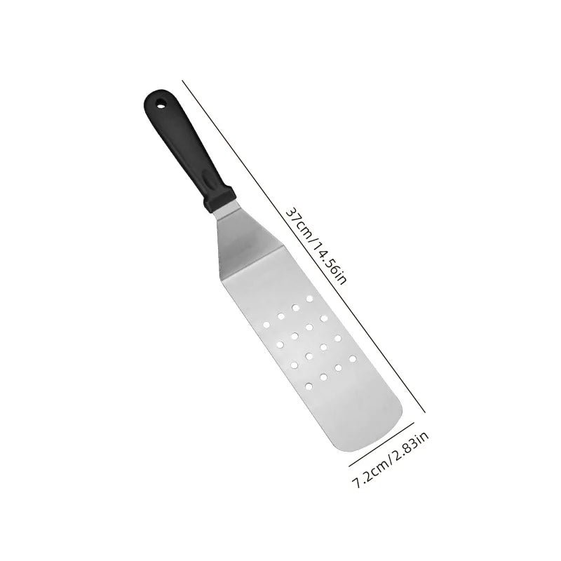 Kitchen Stainless Steel Scraper Cooking Spatula Barbecue Spatula Plate Barbecue Spatula Hamburger Spatula Cooking Utensils Daniel’s Outdoor Company