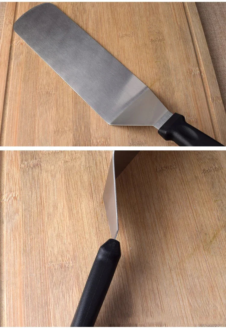 Kitchen Stainless Steel Scraper Cooking Spatula Barbecue Spatula Plate Barbecue Spatula Hamburger Spatula Cooking Utensils Daniel’s Outdoor Company