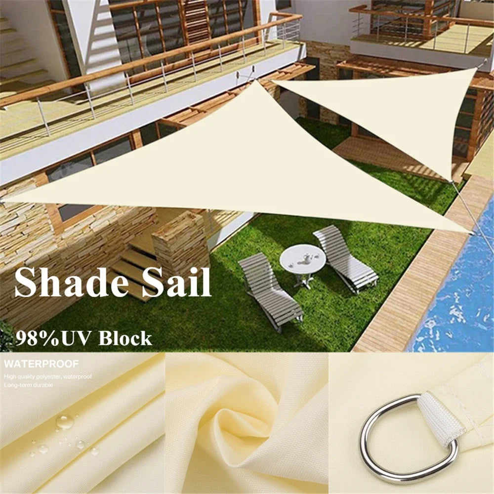 Triangle Sun Shade Sail Canopy UV Block Sunshade Sails Sunscreen for Outdoor Patio Garden Backyard Awning Sunsail with Free Rope Daniel’s Outdoor Company
