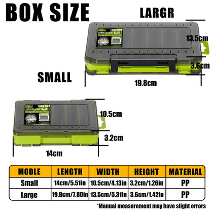 SAMOLLA Double-Sided Compact Tackle Box - Streamline Fishing with Durable, Versatile Organizer for Lures, Hooks, Baits Daniel’s Outdoor Company
