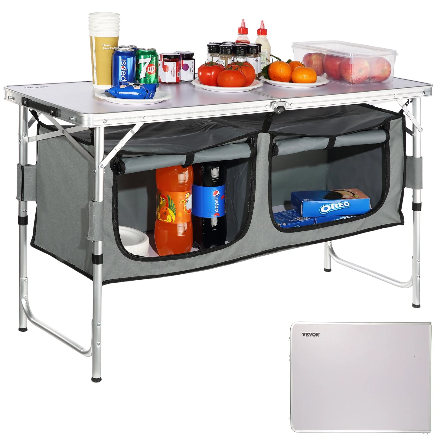 SucceBuy Camping Kitchen Table Quick set-up Folding Camping Table MDF Camping Table for Outdoor Picnics BBQ Camping RV Traveling Daniel’s Outdoor Company