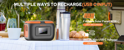 120W Portable Power Station 97.6Wh Power Bank with AC Outlet/USB C/LED Light for Outdoor Camping Home Use Van Life Adventure RV Daniel’s Outdoor Company
