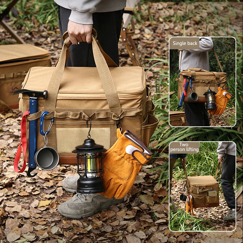 30L Camping Cooking Utensil Organizer Large Capacity Car Trunk Storage Bag Detachable Multifunctional Camping Stove Storage Case Daniel’s Outdoor Company