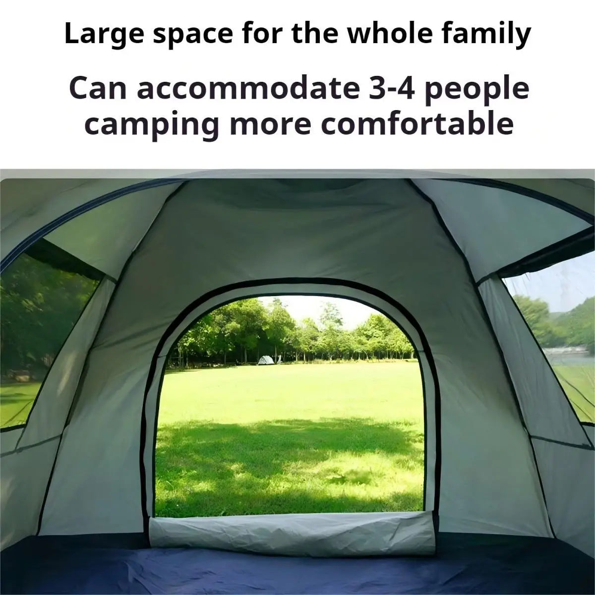 Outdoor shelter Sunshade Self-driving Travel Camping Tent Reactive outdoor Camping tent Two doors and two windows Daniel’s Outdoor Company