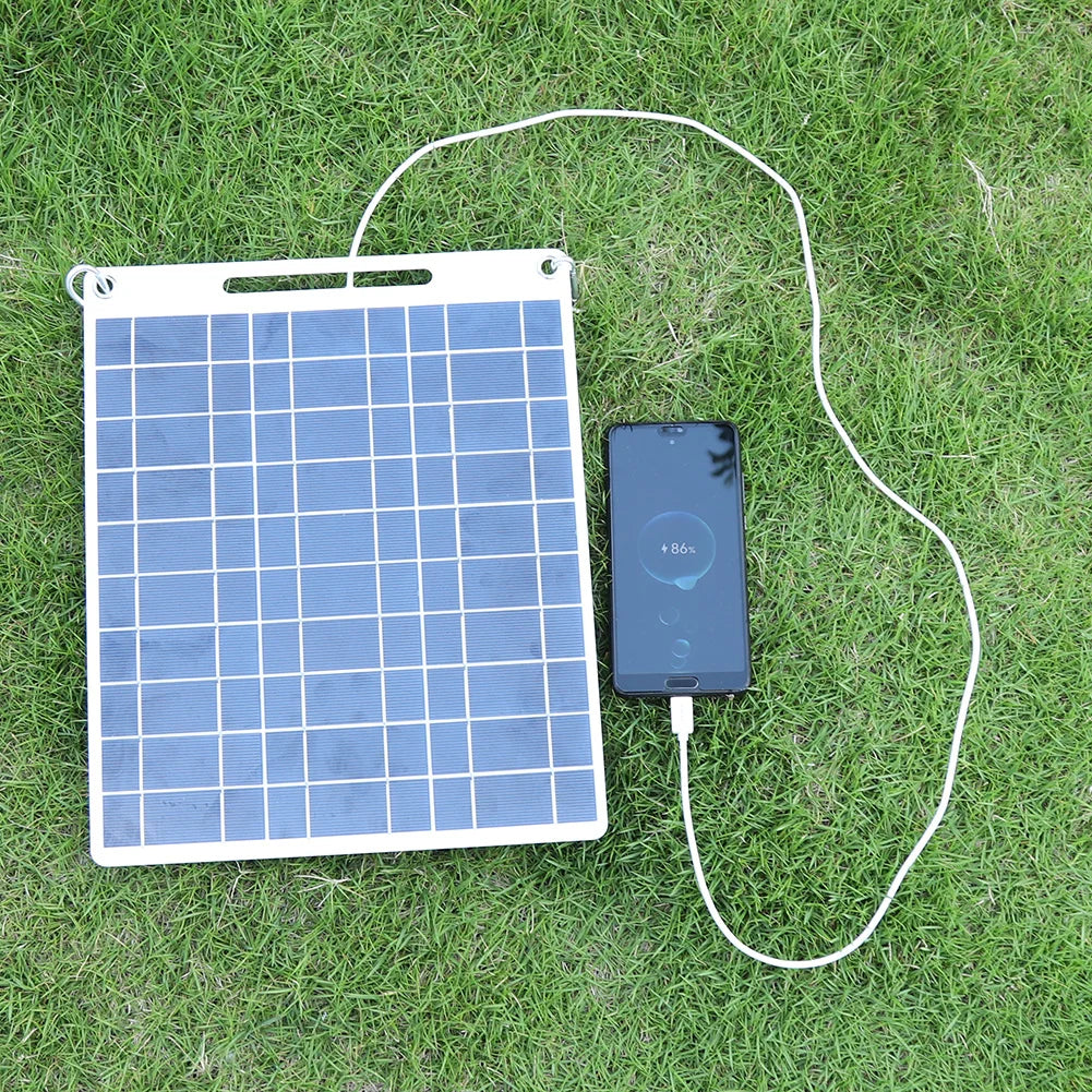 30W Solar Panel Portable 5V Fast-charging Cell Board Outdoor Emergency Charging Battery Camping Hiking Travel Phone Charger Daniel’s Outdoor Company