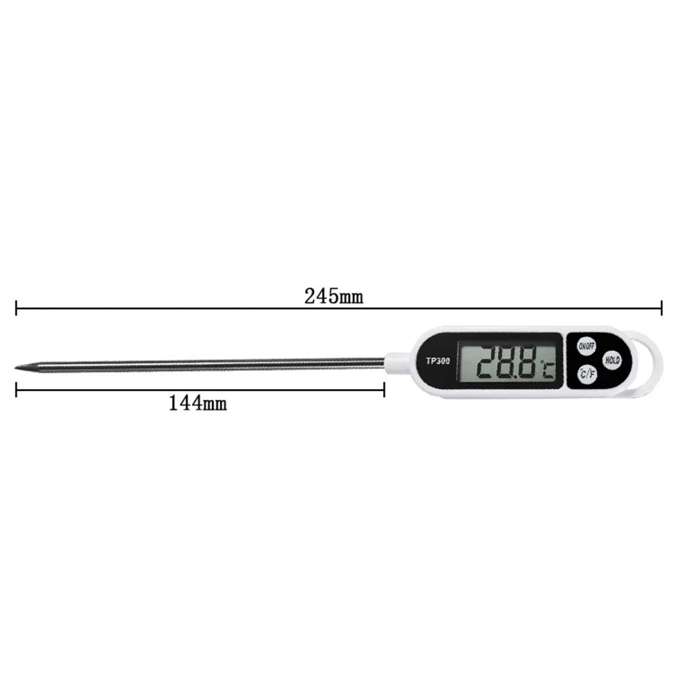 TP300 Electronic Food Thermometer Instant Read Meat Thermometer LCD Display Digital Milk Thermometer for Meat /Cooking /BBQ/Milk Daniel’s Outdoor Company