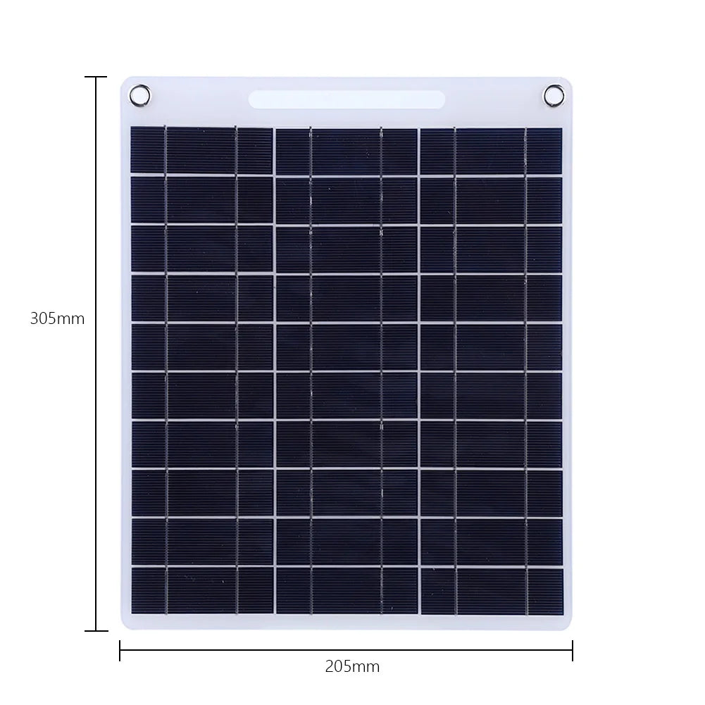 30W Solar Panel Portable 5V Fast-charging Cell Board Outdoor Emergency Charging Battery Camping Hiking Travel Phone Charger Daniel’s Outdoor Company