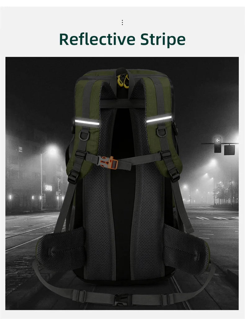 50L Travel Backpack Camping Men Large Hiking Bag Tourist Rucksack Waterproof Outdoor Sports Climbing Mountaineering Bag Luggage Daniel’s Outdoor Company