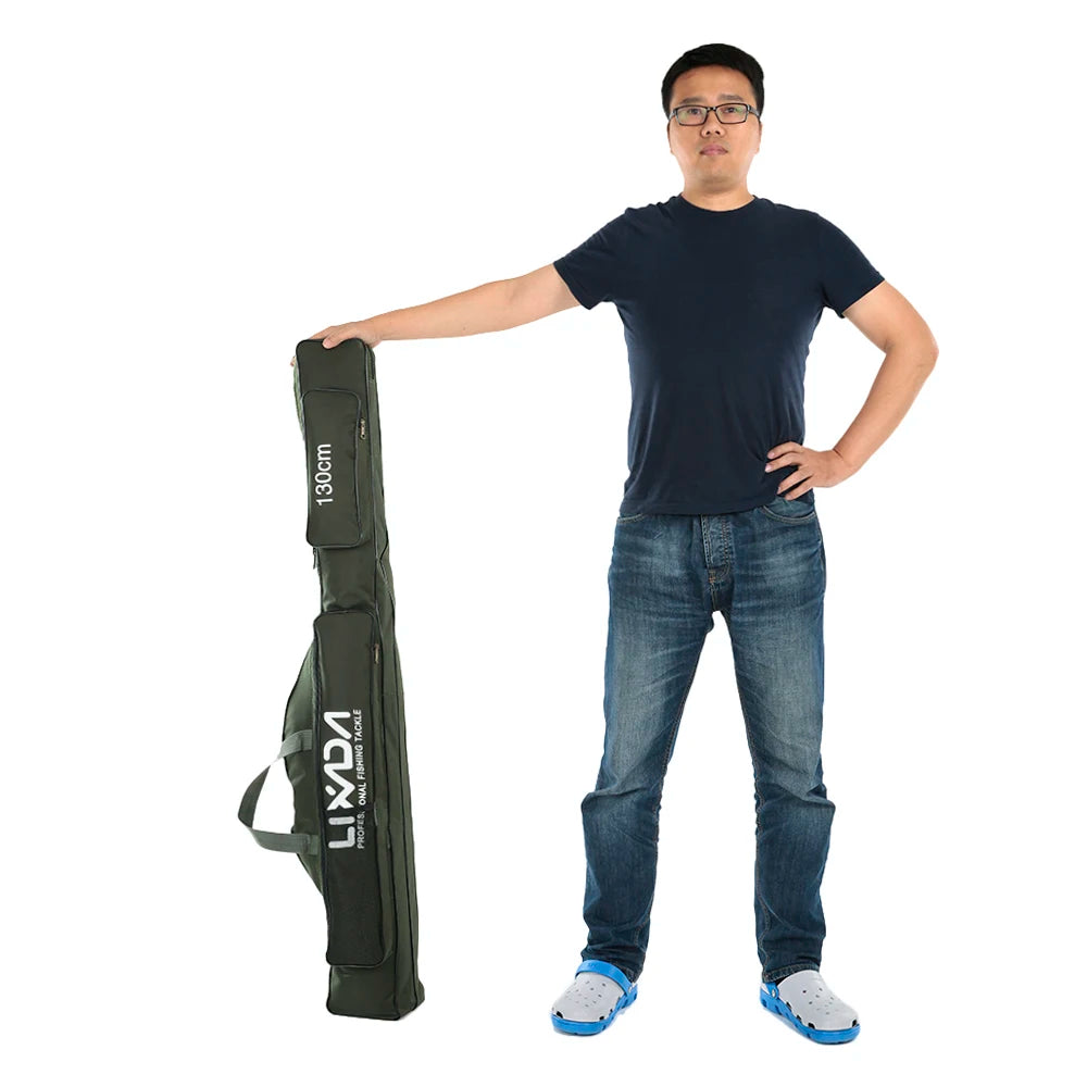 Lixada 100/130/150cm Fishing Bag Portable Folding Fishing Rod Reel Bag Fishing Tackle Carry Case Carrier Bag backpack fishing Daniel’s Outdoor Company