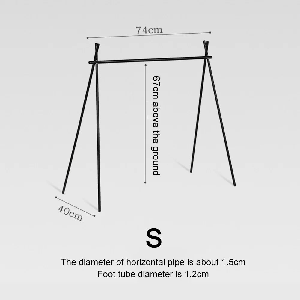 Foldable Camping Tripod Top Plate With Hanging Hole Camping Hanging Rack Top Plate High Strength Bending For BBQ Picnic Hiking Daniel’s Outdoor Company