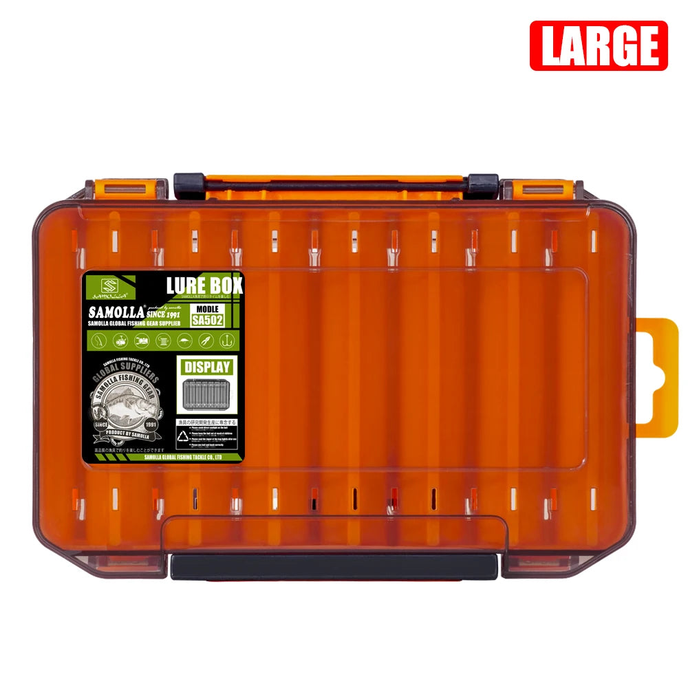 SAMOLLA Double-Sided Compact Tackle Box - Streamline Fishing with Durable, Versatile Organizer for Lures, Hooks, Baits Daniel’s Outdoor Company