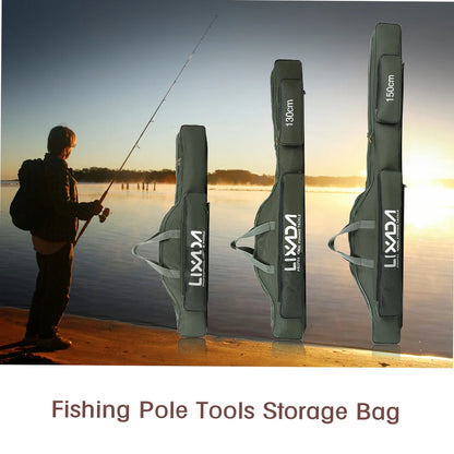 Lixada 100/130/150cm Fishing Bag Portable Folding Fishing Rod Reel Bag Fishing Tackle Carry Case Carrier Bag backpack fishing Daniel’s Outdoor Company