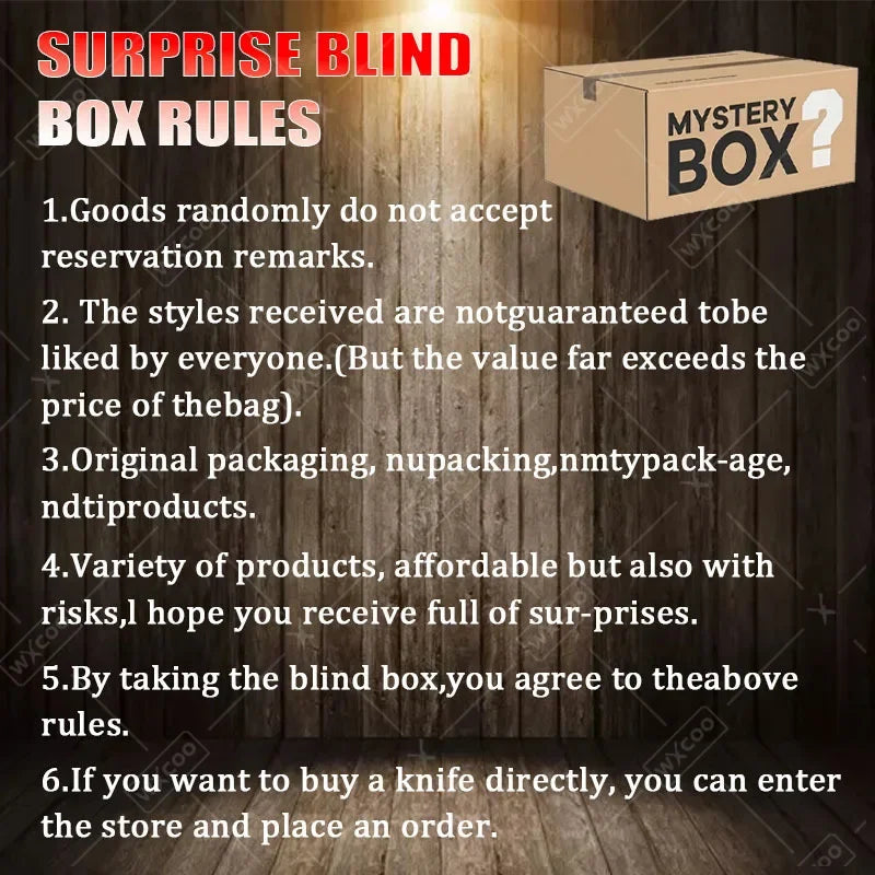 Mystery Surprise Gift Box Multi-function Professional Stainless Steel Chef Knife Utility Knife Boning Knife Outdoor Shovel Fruit Daniel’s Outdoor Company