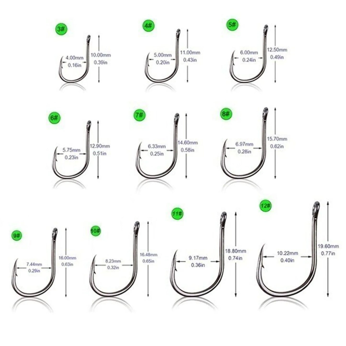 100pcs Fishing Hook Stainless Steel Carbon Fishing Hook With Loop Sharp Barbed Boxed Fishing Hook Set Sea Fishing Accessories Daniel’s Outdoor Company