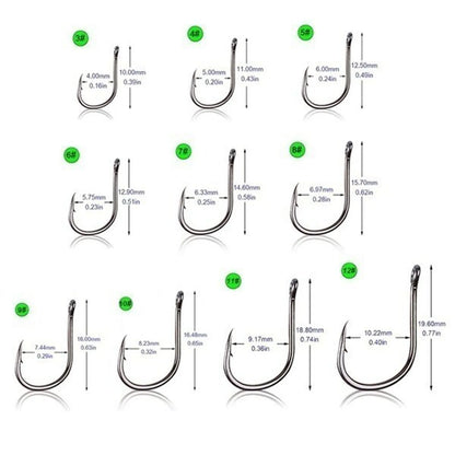 100pcs Fishing Hook Stainless Steel Carbon Fishing Hook With Loop Sharp Barbed Boxed Fishing Hook Set Sea Fishing Accessories Daniel’s Outdoor Company