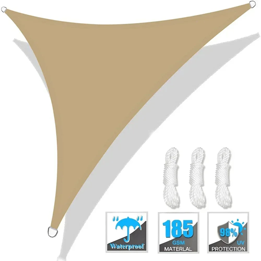 Triangle Sun Shade Sail Canopy UV Block Sunshade Sails Sunscreen for Outdoor Patio Garden Backyard Awning Sunsail with Free Rope Daniel’s Outdoor Company