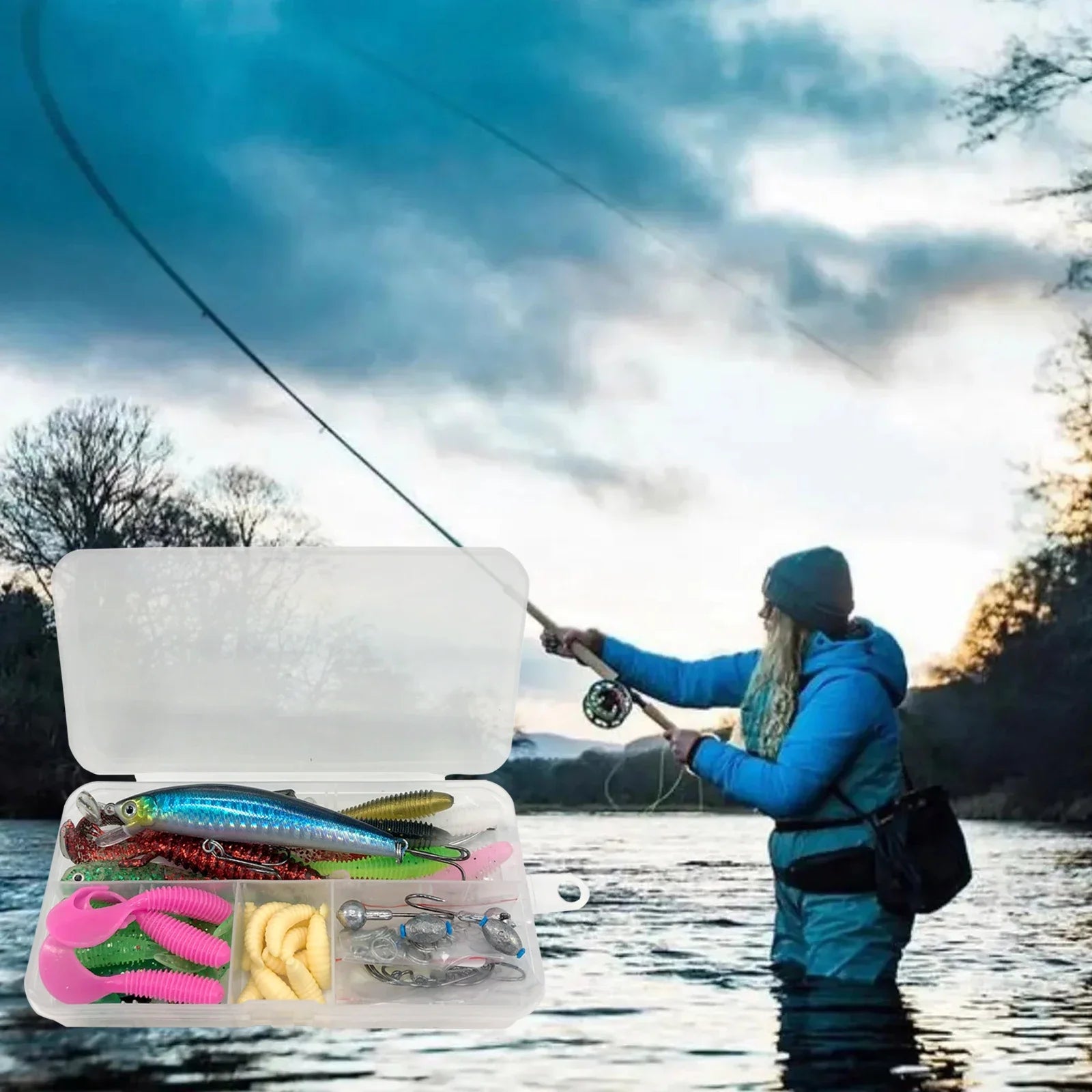 Fishing 83/133/193/239/409pcs Fishing Lure Kit For Trout/Pike/Bass Multi-Lure Fishing Set Layered Tackle Pro Gear Tackle Box Daniel’s Outdoor Company