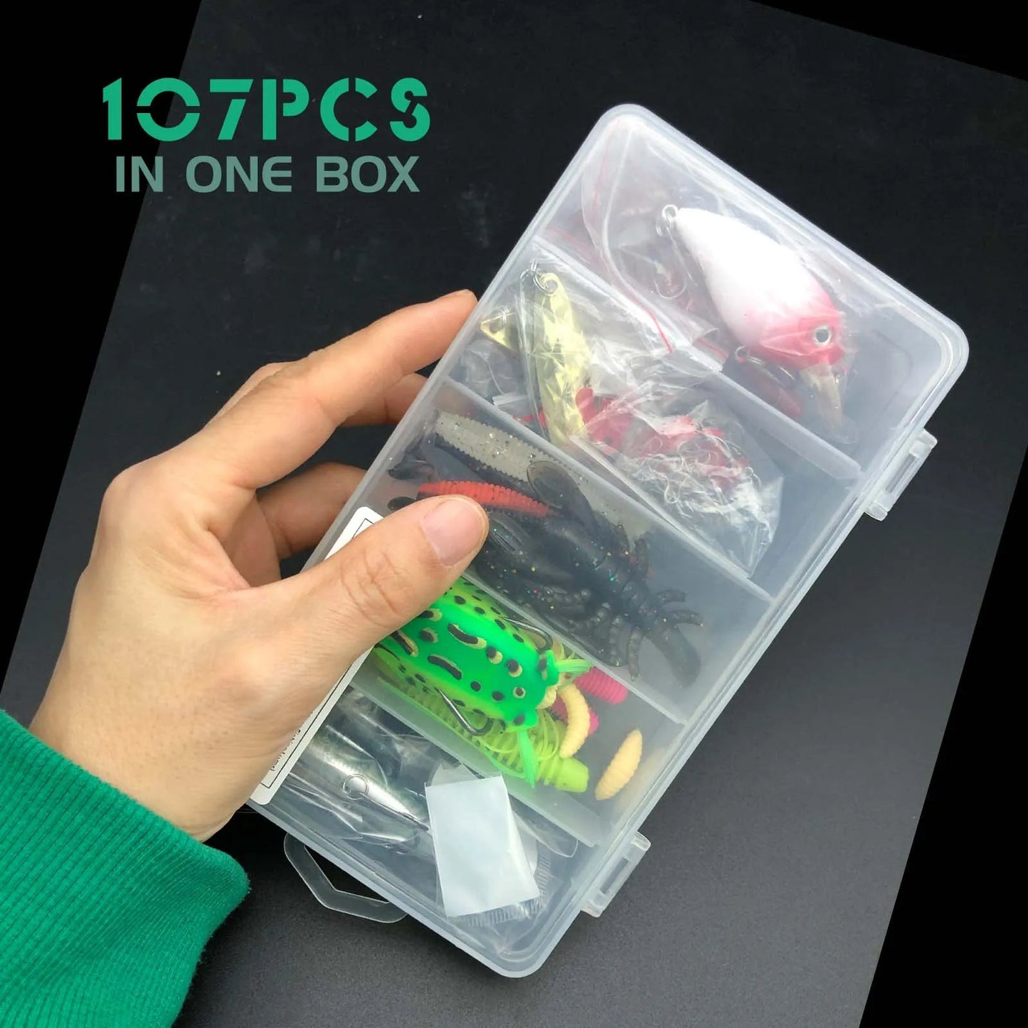 84/107/78/284/139pcs Fishing Lure Kit Soft And Hard Bait Set Applicable To All Water Layer Efficient Simulated Lure Set With Box Daniel’s Outdoor Company