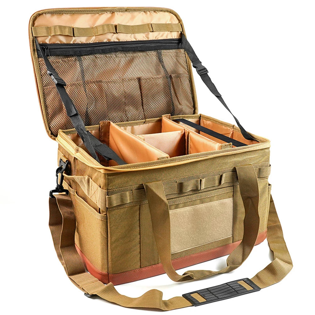 30L Camping Cooking Utensil Organizer Large Capacity Car Trunk Storage Bag Detachable Multifunctional Camping Stove Storage Case Daniel’s Outdoor Company