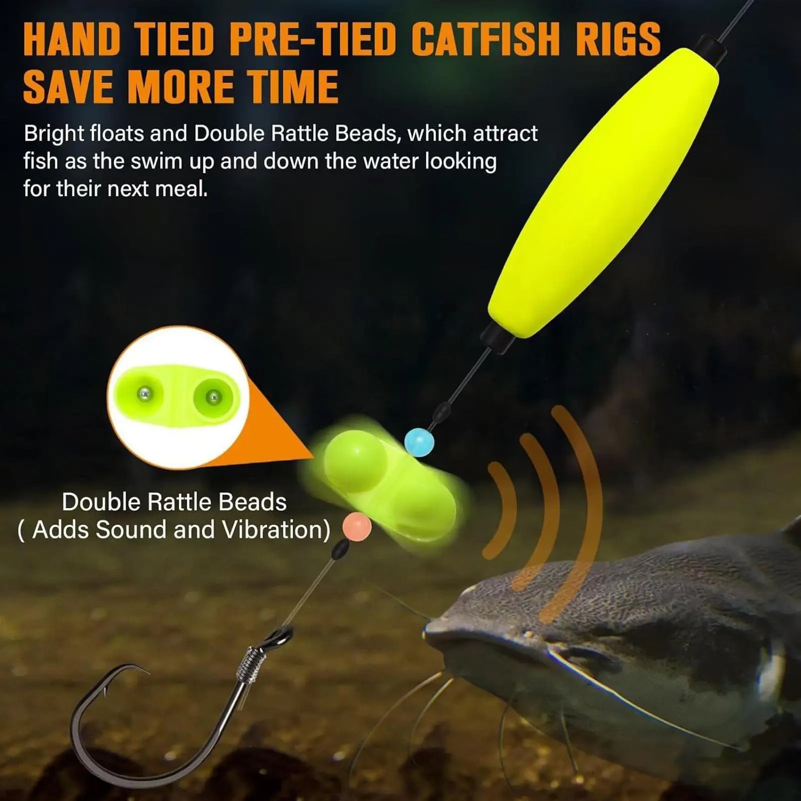 Catfish Fishing Rigs Catfishing Float Rigs Portable Freshwter Tackle Gear For Boyfriend Neighbor Grandfather Uncle Daniel’s Outdoor Company