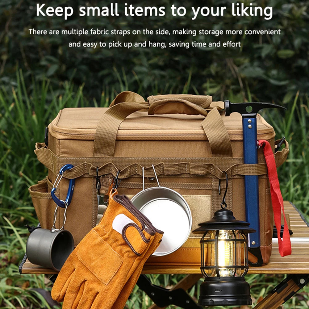 30L Camping Cooking Utensil Organizer Large Capacity Car Trunk Storage Bag Detachable Multifunctional Camping Stove Storage Case Daniel’s Outdoor Company