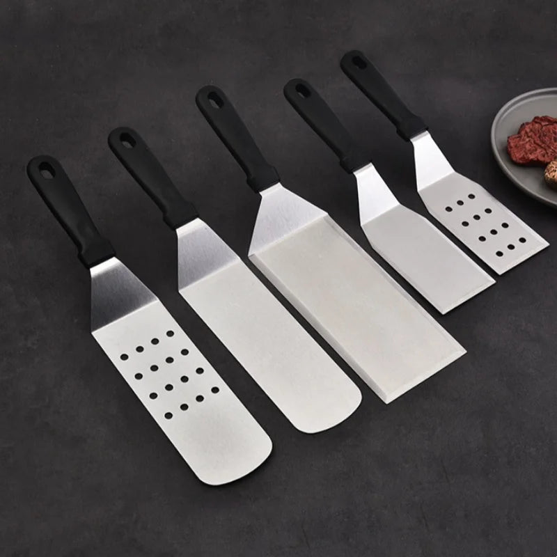 Kitchen Stainless Steel Scraper Cooking Spatula Barbecue Spatula Plate Barbecue Spatula Hamburger Spatula Cooking Utensils Daniel’s Outdoor Company