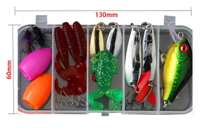 Kit Fishing Lures Set Hard Artificial Wobblers Metal Jig Spoons Soft Lure Fishing Silicone Bait Fishing Tackle Accessories Pesca Daniel’s Outdoor Company