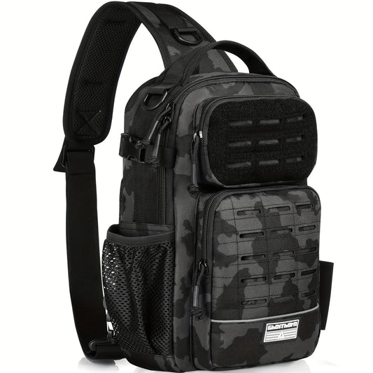 Fishing Backpack Tackle Sling Bag -Lightweight Sling Tackle Storage Bag- Fishing Backpack with Rod Holder gifts Daniel’s Outdoor Company