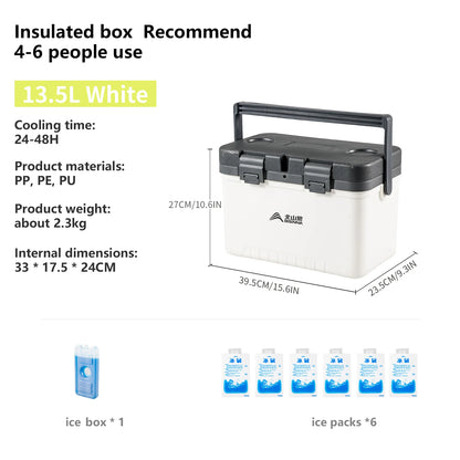 BISINNA Camping Ice Box Large Capacity Car Refrigerator Portable Cooler Box Outdoor Beach Fishing Picnic Barbecue Ice Bucket Daniel’s Outdoor Company