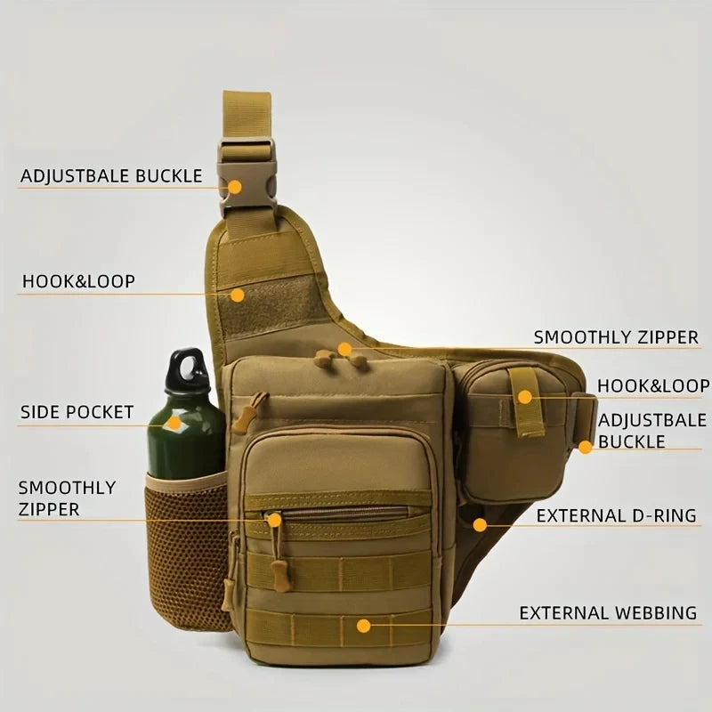 Camping Climbing Bag Chest Pouch For Men Cycling Hiking Travel Outdoor Sport Tactical Crossbody Molle Fishing Waist Fanny Pack Daniel’s Outdoor Company