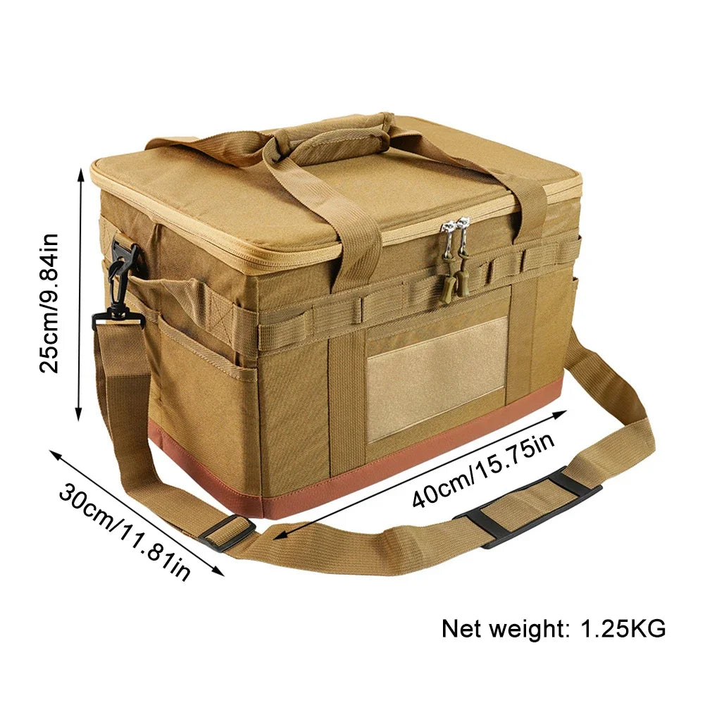 30L Camping Cooking Utensil Organizer Large Capacity Car Trunk Storage Bag Detachable Multifunctional Camping Stove Storage Case Daniel’s Outdoor Company