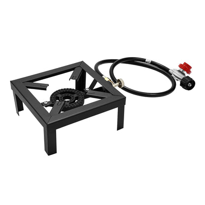8000W Portable Double Burner Outdoor Gas Stove Propane Cooker with Adjustable 0-10Psi Regulator Hose for Patio Camping, BBQ Daniel’s Outdoor Company